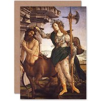 Artery8 Sandro Botticelli Pallade E Il Centauro Fine Art Greetings Card