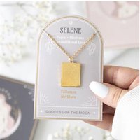 KDMD Selene Goddess Talisman Necklace in Gold