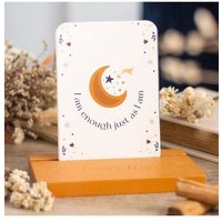 KDMD Autumn Magic Affirmation Cards with Wooden Stand in White