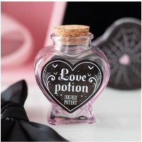 KDMD Love Potion Decorative Glass Heart Potion Bottle in Pink