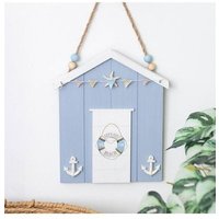 KDMD Blue Life Ring Beach Hut Hanging Decoration