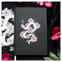 KDMD Floral Snake A5 Notebook in Black
