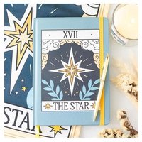 KDMD The Star Vintage Tarot A5 Notebook in Pale Blue