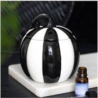 & White Striped Pumpkin Oil Burner