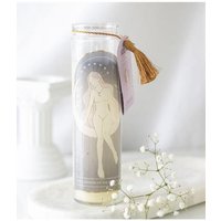 Selene Goddess Tube Candle Amethyst Crystals