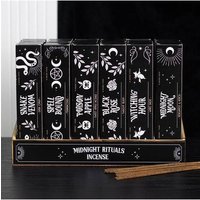 KDMD Set of 36 Midnight Rituals Incense Sticks in Display in Black