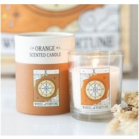 Wheel Fortune Vintage Tarot Orange Candle