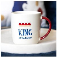 KDMD King of Dad Jokes Mug in White