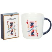 KDMD King of Our Hearts Mug & Playing Cards Set in White
