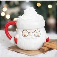KDMD Santa Claus Shaped Mug in White