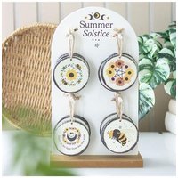 KDMD Set of 16 Summer Solstice Decorations on Display in White