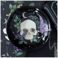 KDMD Venom & Vines Skull Trinket Dish in Black
