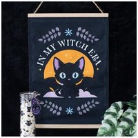 My Witch Era Bat Cat Fabric Wall Hanging