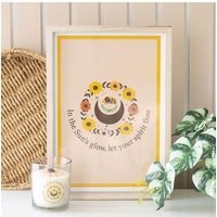 KDMD Let Your Spirit Flow Framed Wall Art Print in Cream