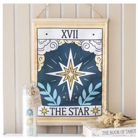 KDMD The Star Vintage Tarot Wall Hanging in Teal