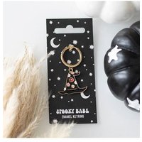 Spooky Babe Witch Hat Keyring