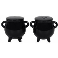 KDMD Cauldron Cruet Set in Black