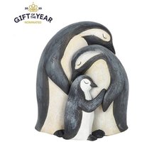 KDMD Penguin Family Ornament in Grey