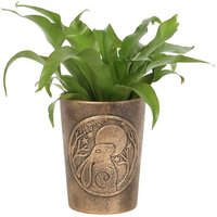 KDMD Moon Gazing Hare Bronze Terracotta Plant Pot