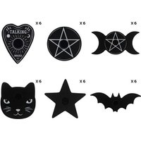 KDMD Pack of 36 Mixed Black Magic Spell Candle Holders