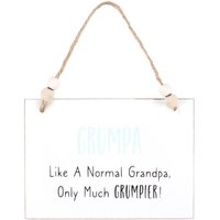 Grumpa Hanging Sign in White