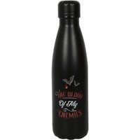 KDMD The Blood Of My Enemies Metal Water Bottle in Black