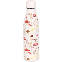 KDMD All Over Mushroom Print Metal Water Bottle in Cream