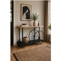 IH Design Lilah Industrial Creative Console / Hall Table in Brown