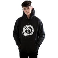 Mandalorian Bounty Hunter Splatter Skull Hoodie