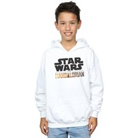 Star Wars Boy's The Mandalorian Logo Hoodie in White | Size: 12-13 Years