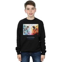 Disney Boy's Star Wars The Rise Of Skywalker Battle Poster Sweatshirt in Black | Size: 7-8 Years