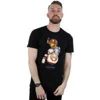 Star Wars Rise Skywalker Droids Illustration T Shirt