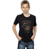Disney Boy's Star Wars The Rise Of Skywalker Kylo Ren Mask T-Shirt in Black | Size: 9 Years