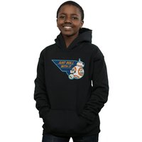 Disney Boy's D-O & BB-8 Just Roll With It Hoodie in Black | Size: 7-8 Years