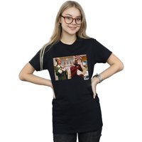 Elf Women's Christmas Store Cheer Cotton Boyfriend T-Shirt in Black | Size: Medium