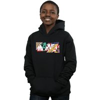 Marvel Boy's Collage Logo Hoodie in Black | Size: 3-4 Years