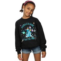 Disney Girl's Princess Jasmine Sparkle & Shine Sweatshirt in Black | Size: 5-6 Years
