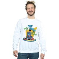 DC Comics Men's Super Friends Dark Knight Before Christmas Sweatshirt in White | Size: 3XL