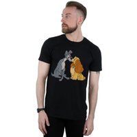 & Tramp Distressed Kiss T Shirt