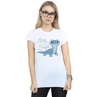 Disney Women's Frozen 2 Salamander Bruni Tough Cotton T-Shirt in White | Size: 2XL