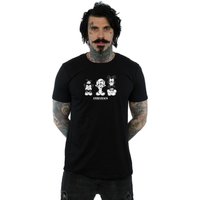 Animaniacs Men's Three Evils T-Shirt in Black | Size: Small