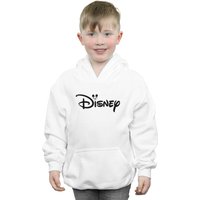 Disney Boy's Mickey Mouse Head Logo Hoodie in White | Size: 3-4 Years
