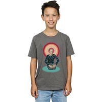 David Bowie Boy's Kneeling Halo T-Shirt in Charcoal | Size: 9 Years