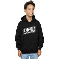 Star Wars Boy's The Empire Strikes Back Logo Hoodie in Black | Size: 3-4 Years