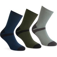 Regatta Men's 3 Pair Outdoor Lifestyle Socks in Grey | Size: 9-12