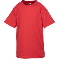 Spiro Impact Performance Aircool T-Shirt in Red | Size: 5-6 Years