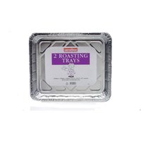 Caroline Oven Roasting Tray Pack of 2 in Silver