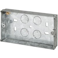 2 Gang Metal Back Box To BS4662