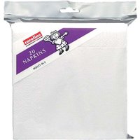 Caroline 2 Ply Napkins (Pack of 20) in White