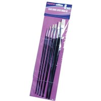 SupaDec Handle Artist Brush Set (Pack of 6) in Black